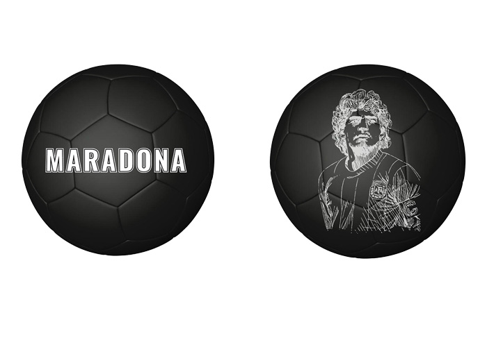 (Mis 1) Mini Ball MARADONA GIFT (Nero)…x